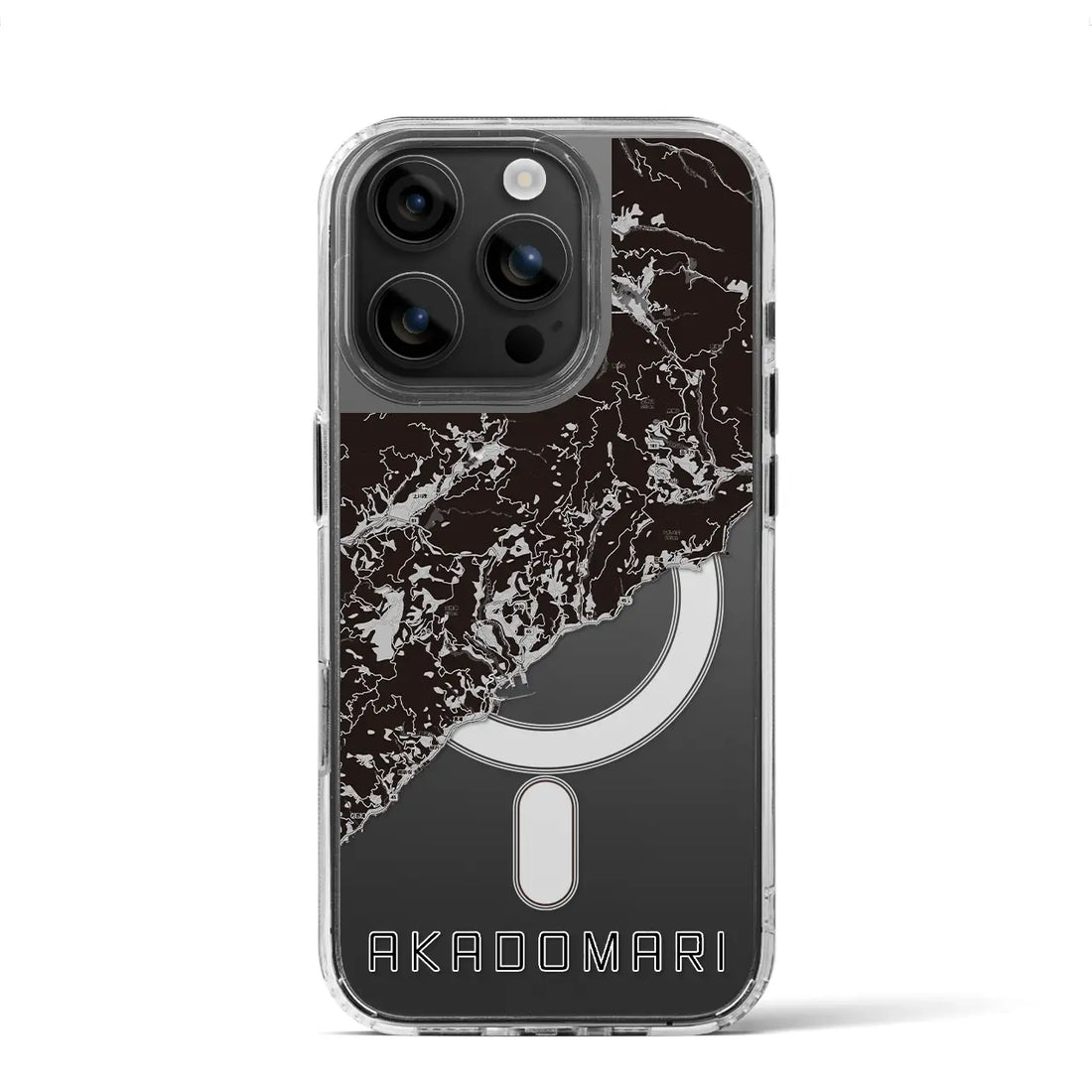 【赤泊(新潟県)】地図柄iPhoneケース(MagSafeタイプ)