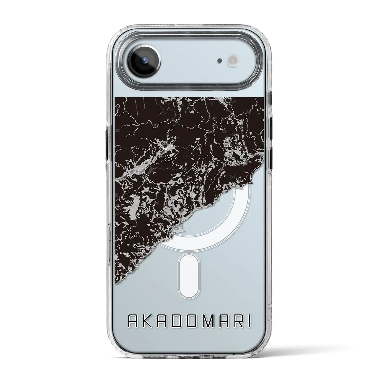 【赤泊(新潟県)】地図柄iPhoneケース(MagSafeタイプ)