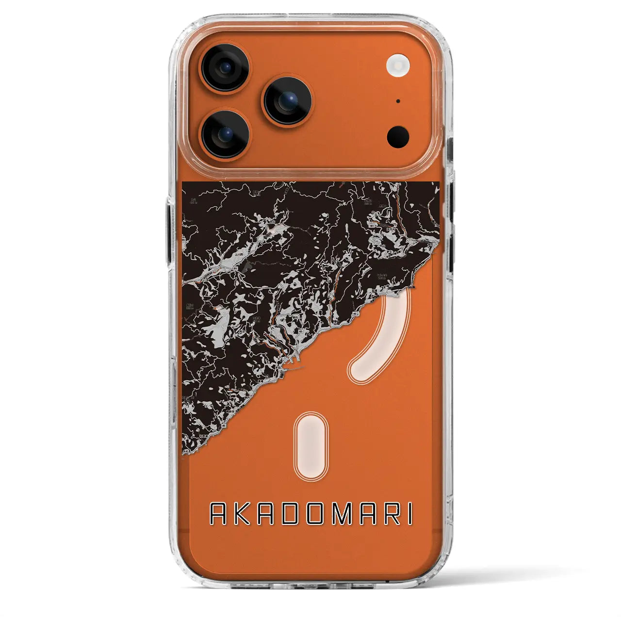 【赤泊(新潟県)】地図柄iPhoneケース(MagSafeタイプ)