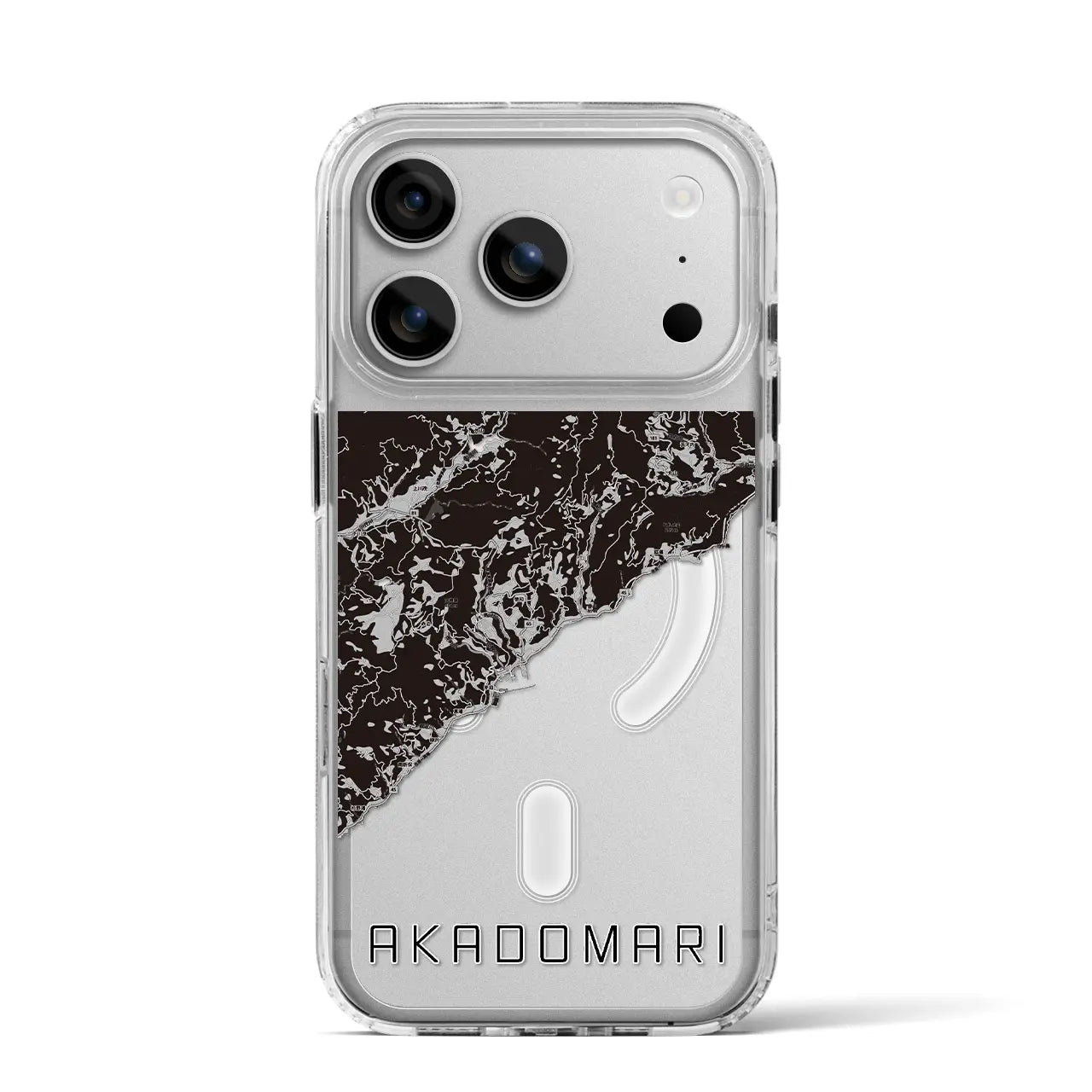 【赤泊(新潟県)】地図柄iPhoneケース(MagSafeタイプ)