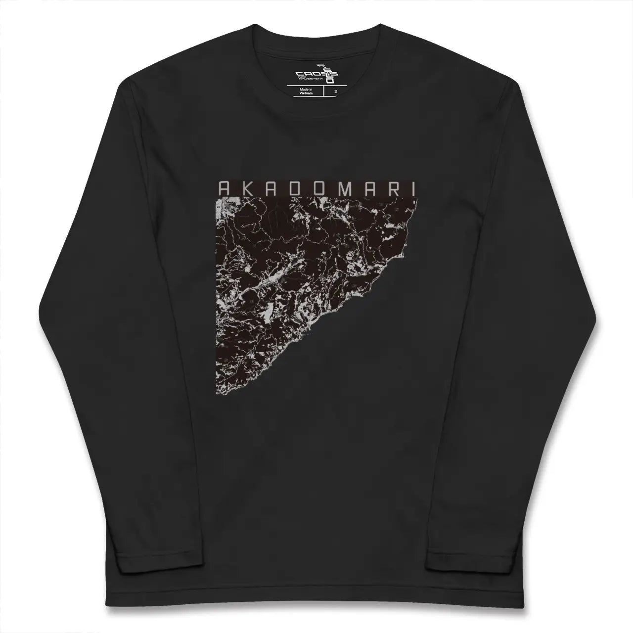 【赤泊(新潟県)】地図柄ロングスリーブTシャツ