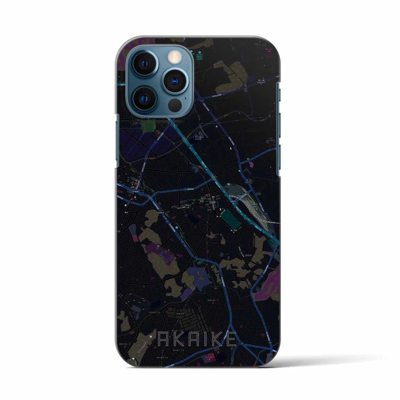 【赤池(愛知県)】地図柄iPhoneケース(バックカバータイプ)