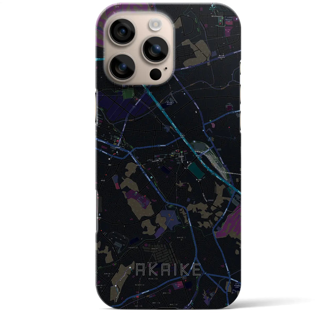 【赤池(愛知県)】地図柄iPhoneケース(バックカバータイプ)