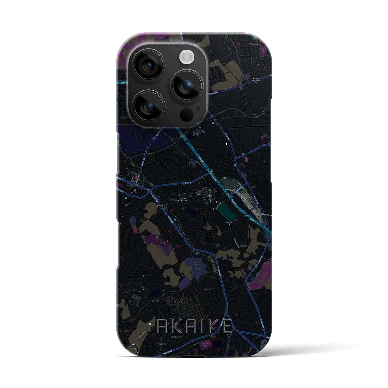 【赤池(愛知県)】地図柄iPhoneケース(バックカバータイプ)