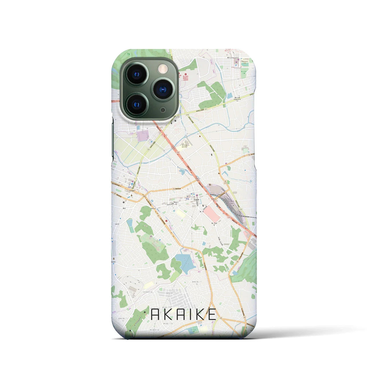 【赤池(愛知県)】地図柄iPhoneケース(バックカバータイプ)
