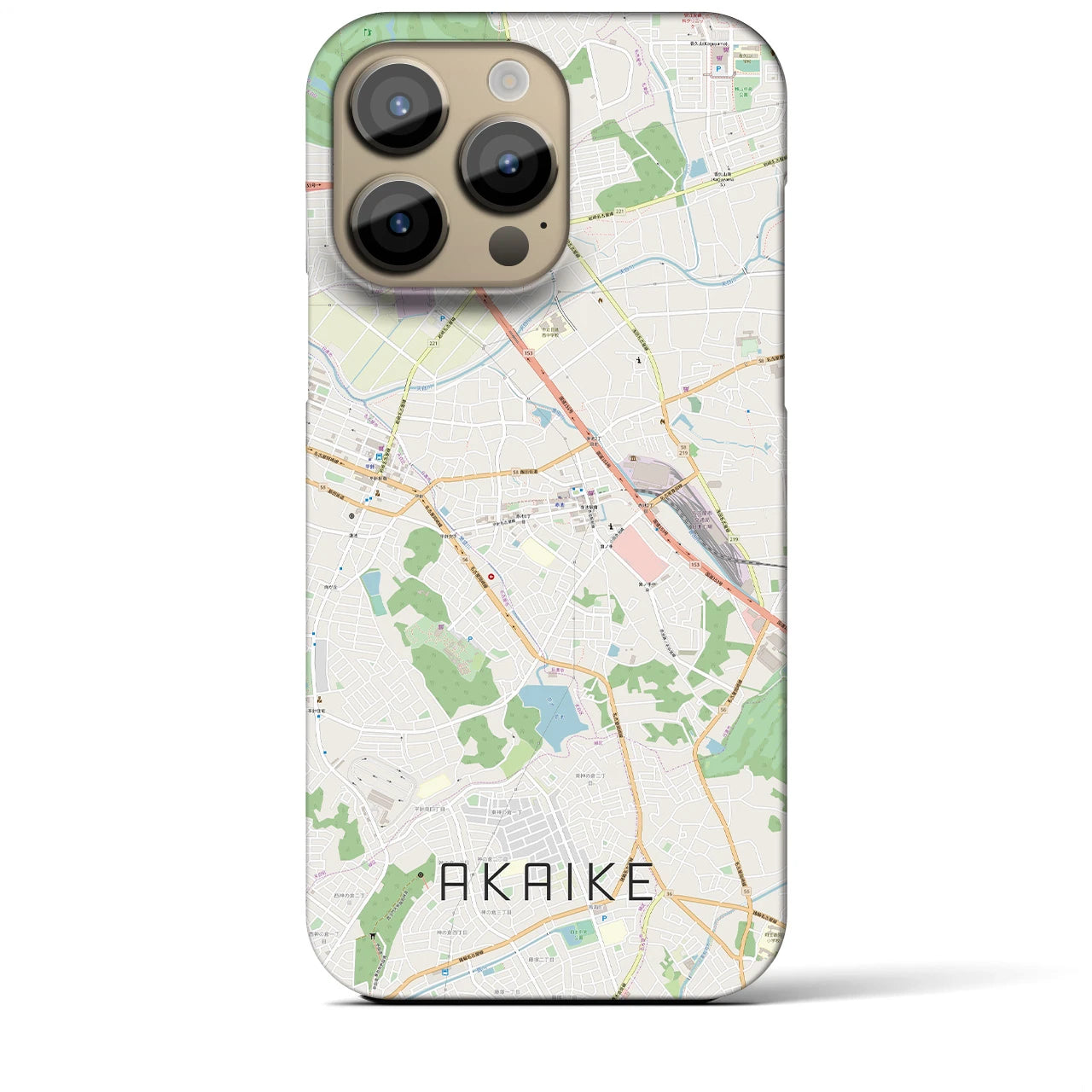 【赤池(愛知県)】地図柄iPhoneケース(バックカバータイプ)