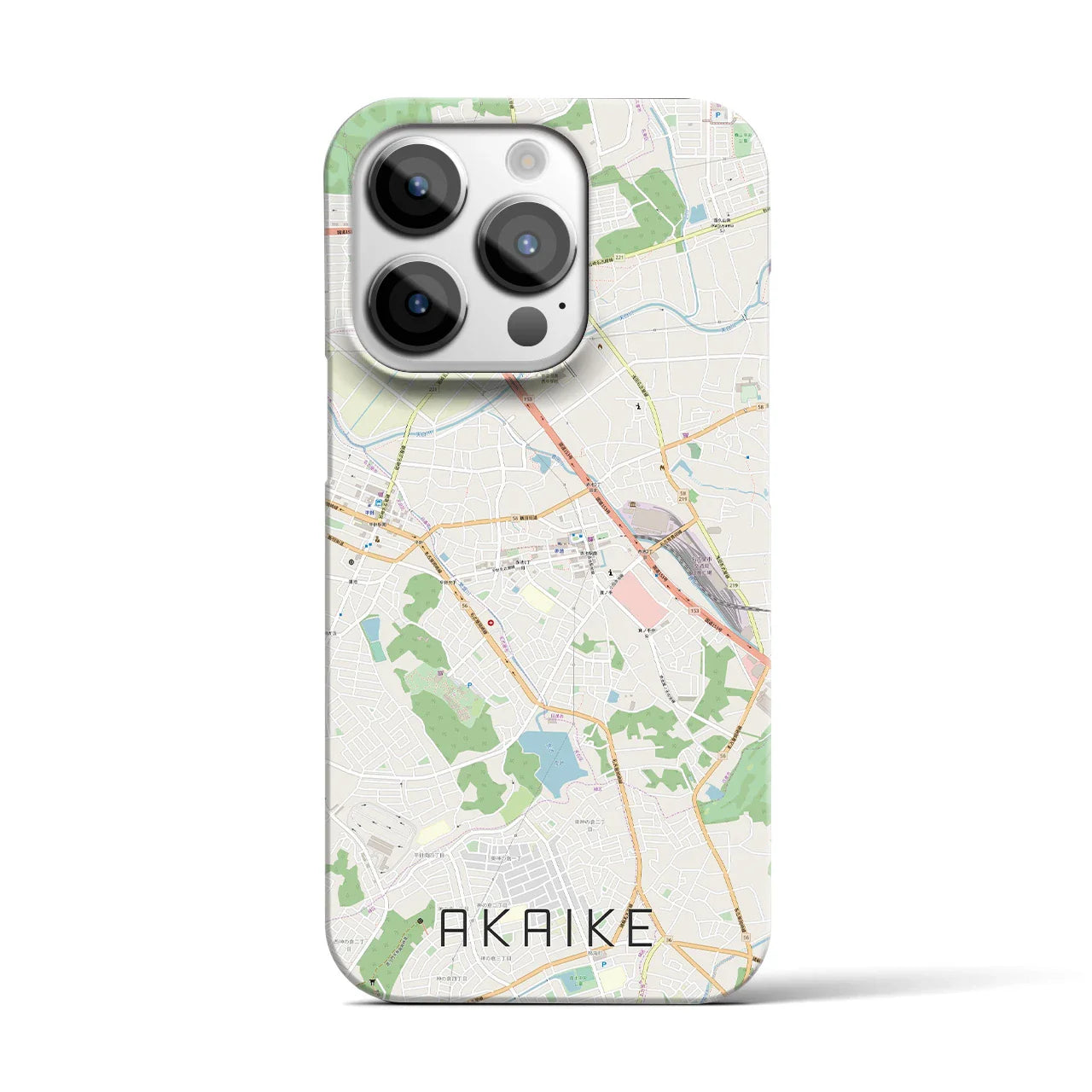 【赤池(愛知県)】地図柄iPhoneケース(バックカバータイプ)