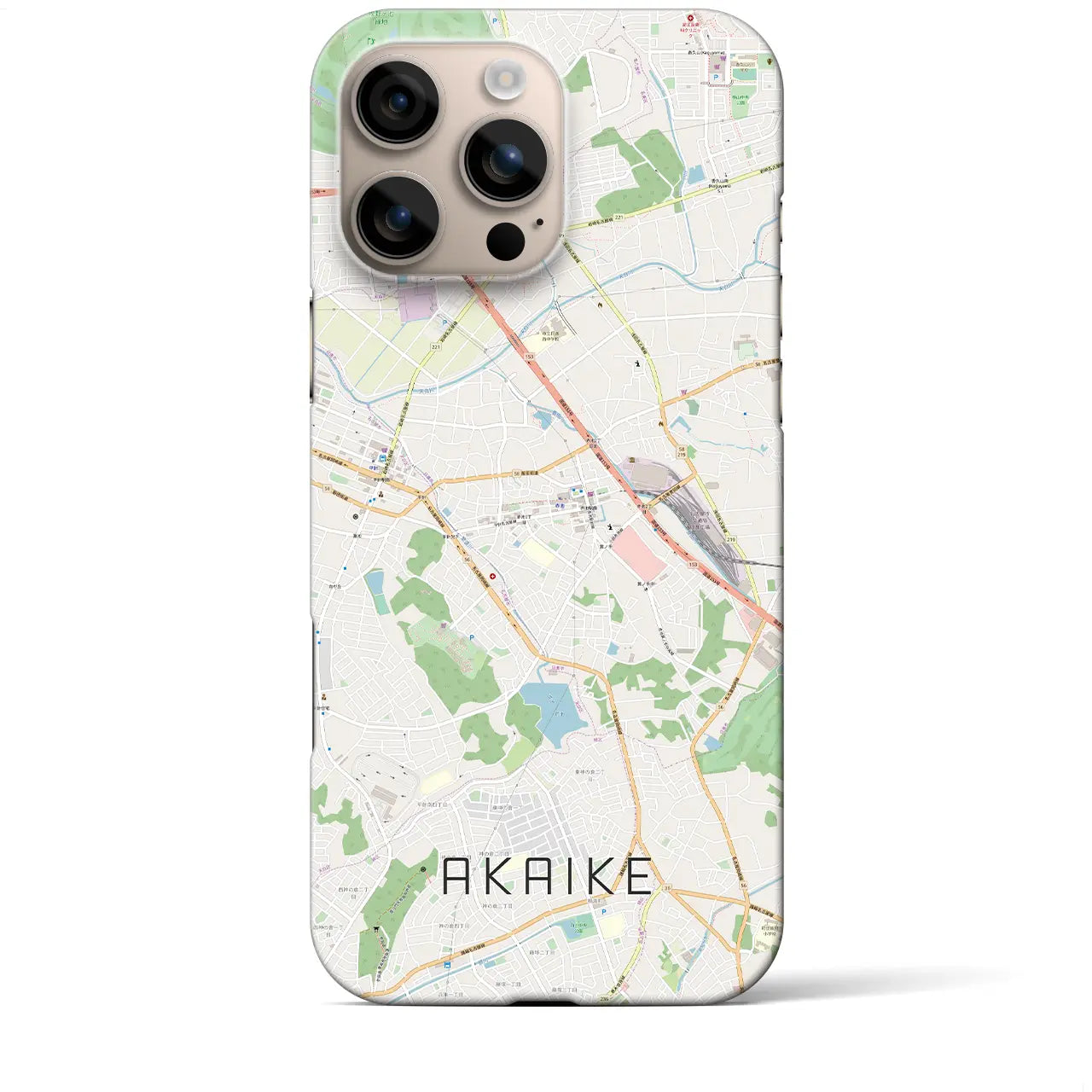 【赤池(愛知県)】地図柄iPhoneケース(バックカバータイプ)