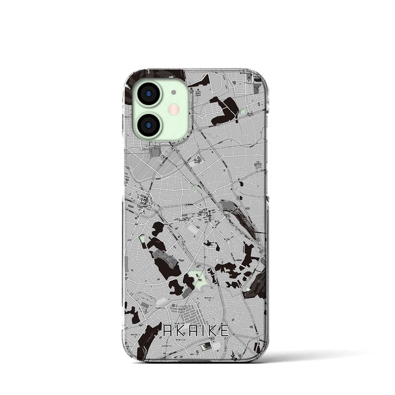 【赤池(愛知県)】地図柄iPhoneケース(クリアタイプ)