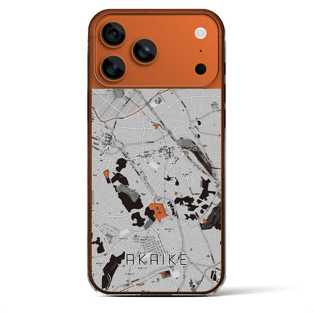 【赤池(愛知県)】地図柄iPhoneケース(クリアタイプ)