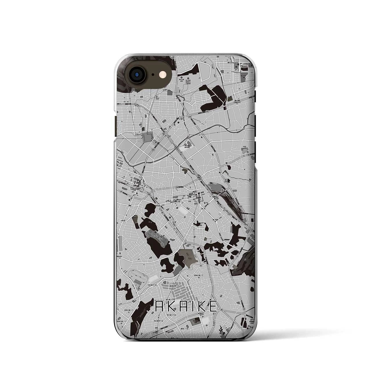 【赤池(愛知県)】地図柄iPhoneケース(クリアタイプ)