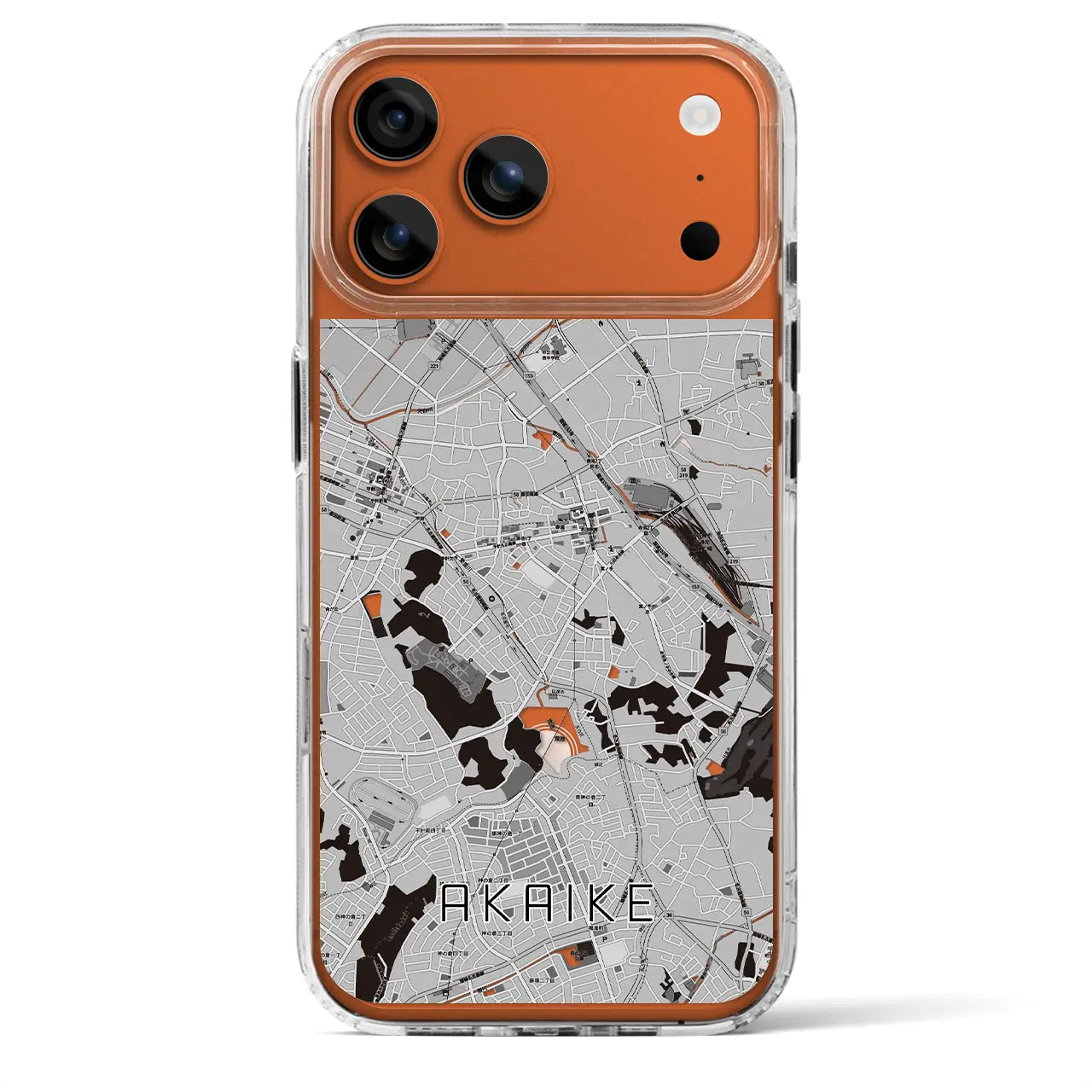 【赤池(愛知県)】地図柄iPhoneケース(MagSafeタイプ)