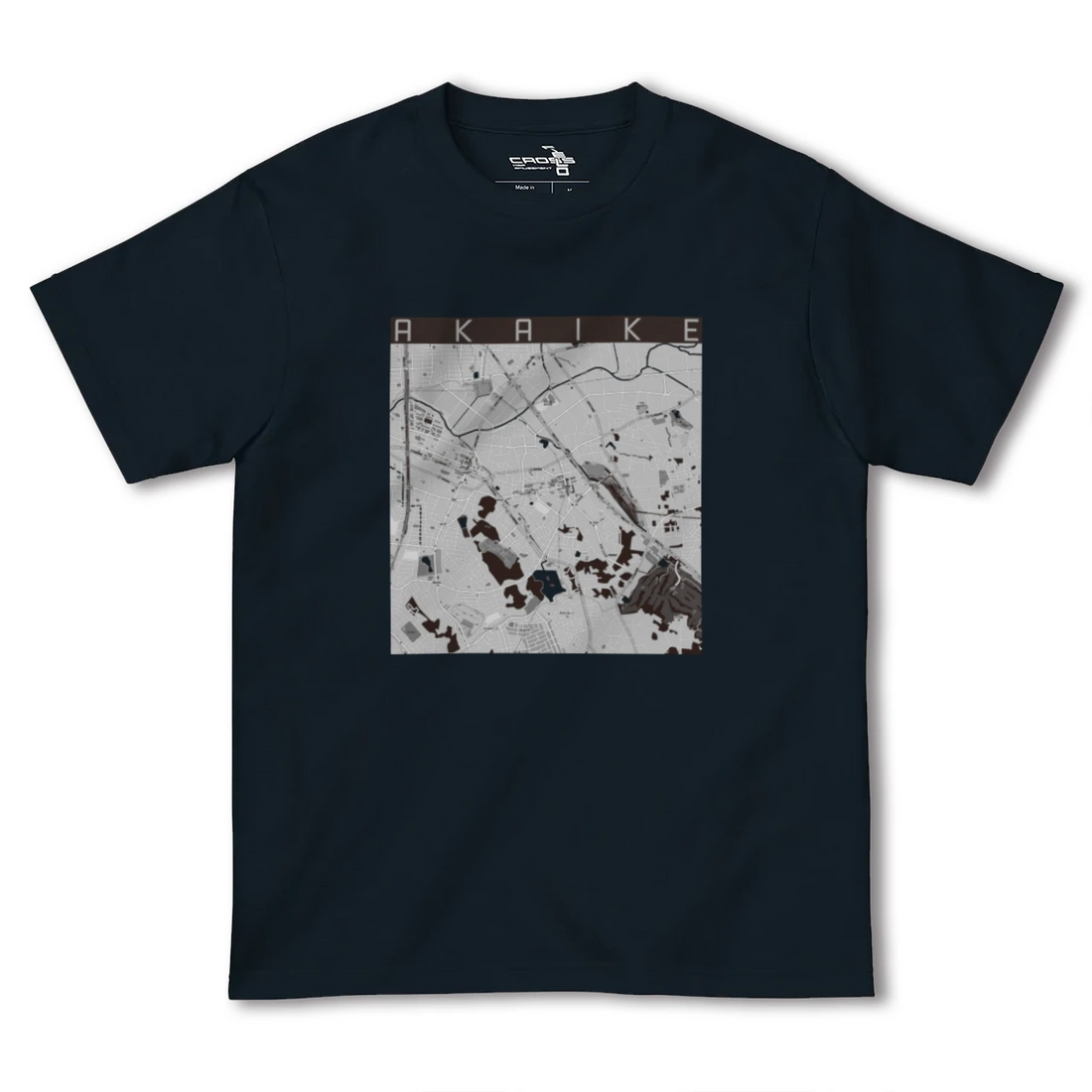 【赤池(愛知県)】地図柄ヘビーウェイトTシャツ