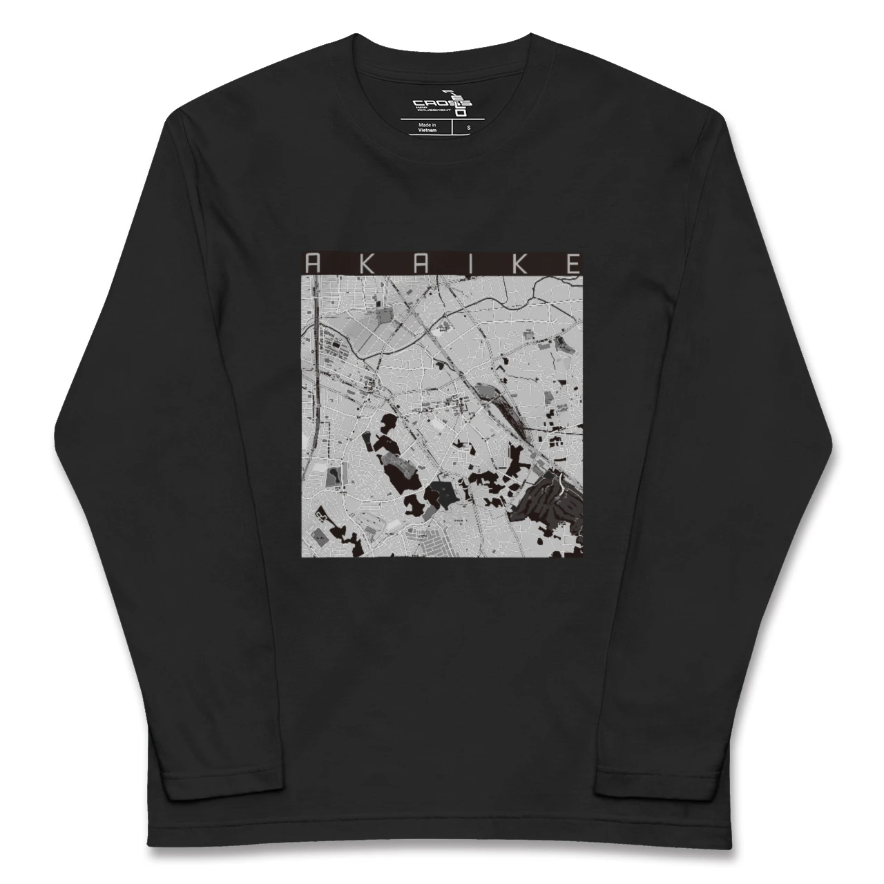 【赤池(愛知県)】地図柄ロングスリーブTシャツ