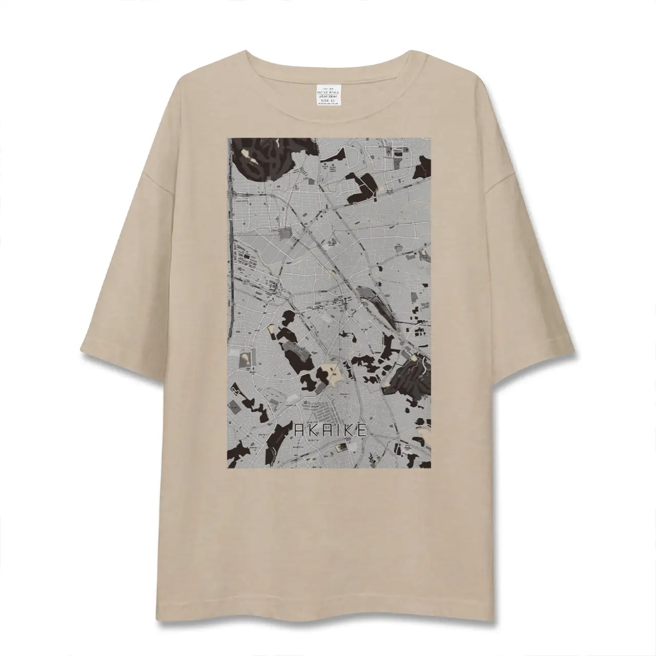 【赤池(愛知県)】地図柄ビッグシルエットTシャツ