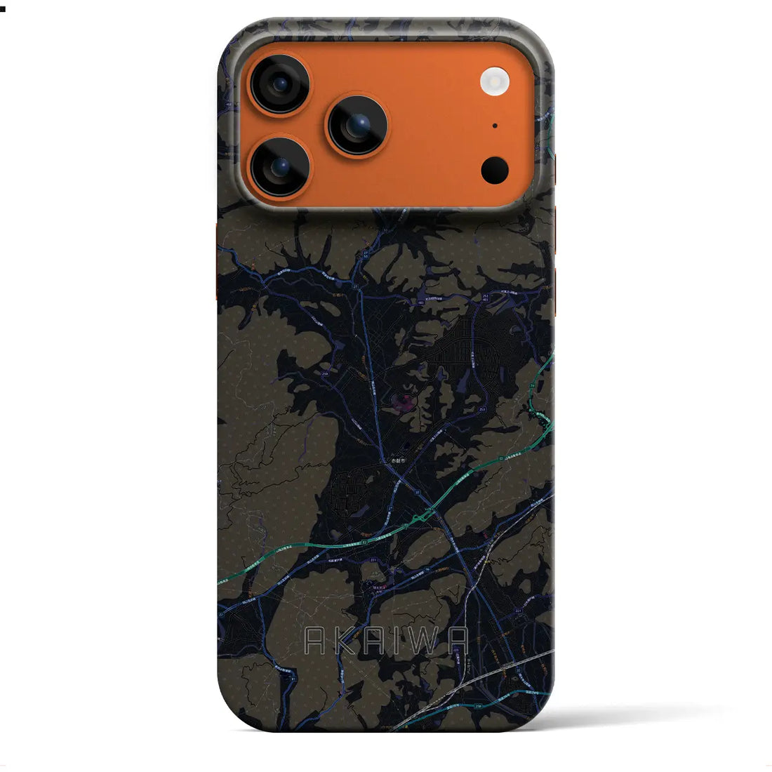 【赤磐(岡山県)】地図柄iPhoneケース(バックカバータイプ)