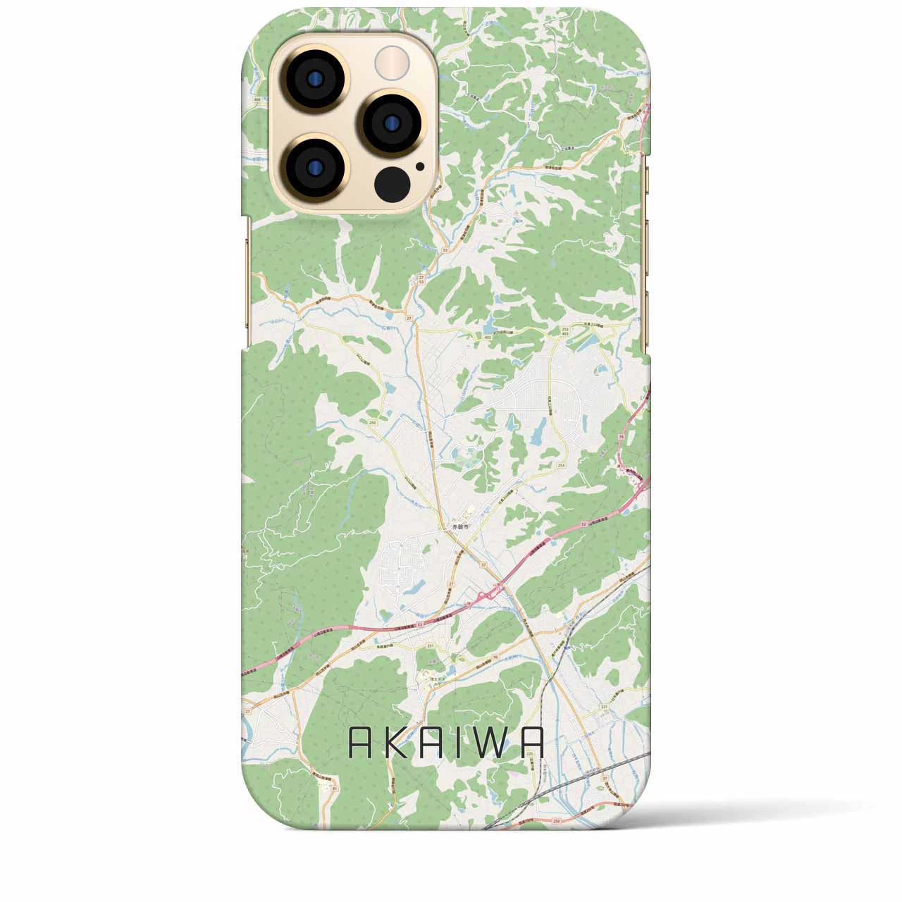【赤磐(岡山県)】地図柄iPhoneケース(バックカバータイプ)