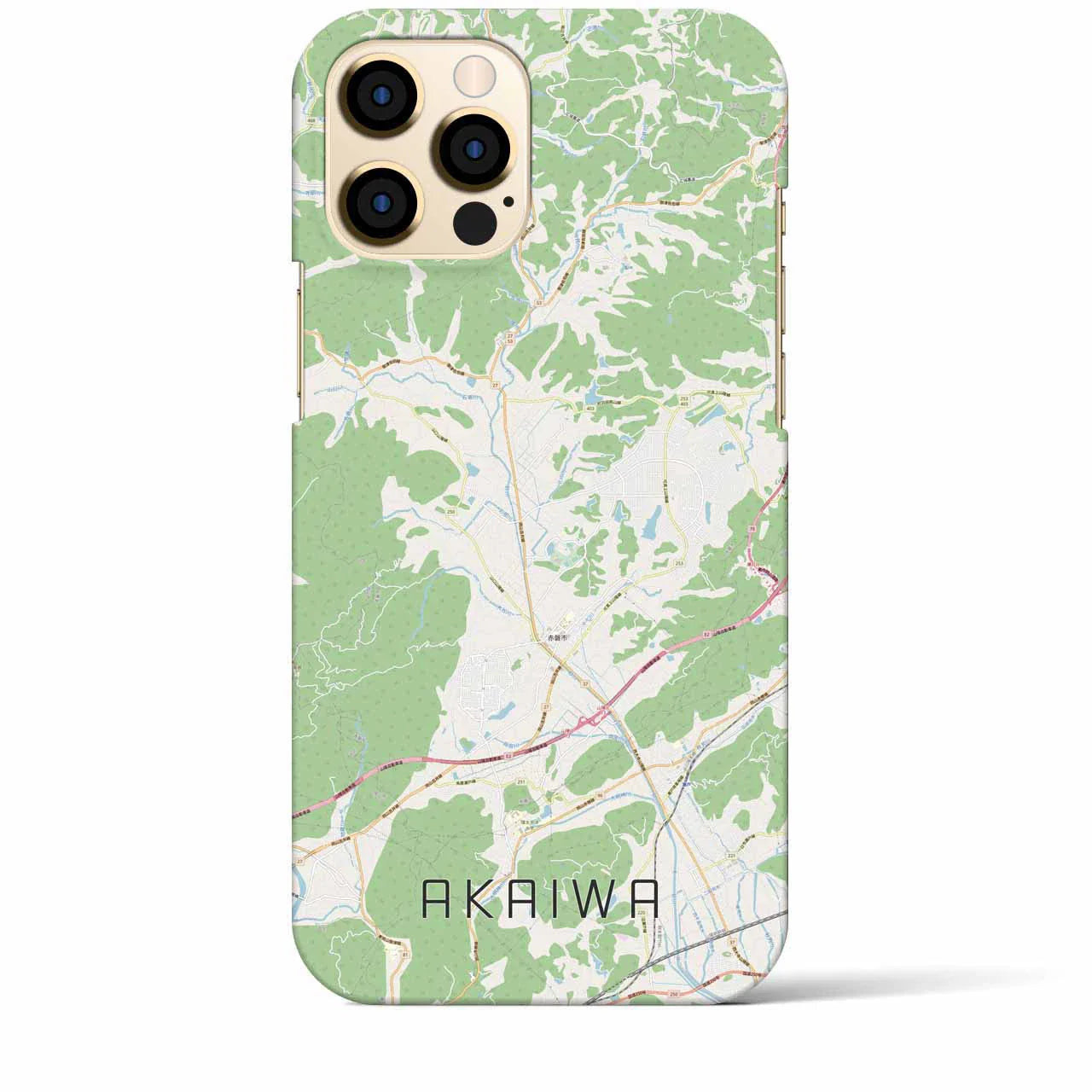 【赤磐(岡山県)】地図柄iPhoneケース(バックカバータイプ)