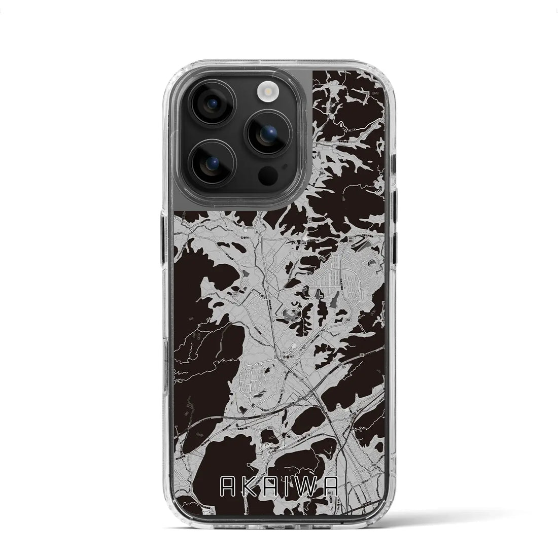 【赤磐(岡山県)】地図柄iPhoneケース(MagSafeタイプ)