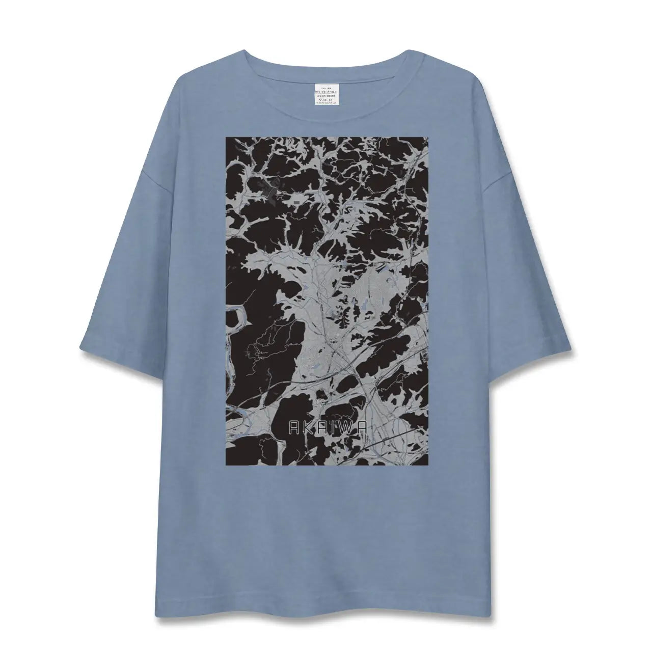 【赤磐(岡山県)】地図柄ビッグシルエットTシャツ