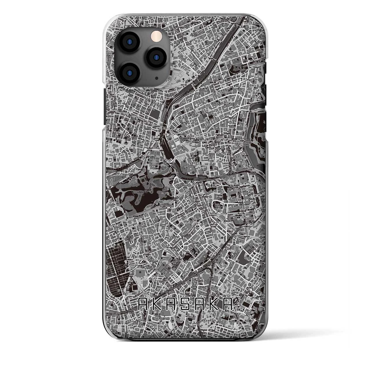 【赤坂(東京都)】地図柄iPhoneケース(クリアタイプ)