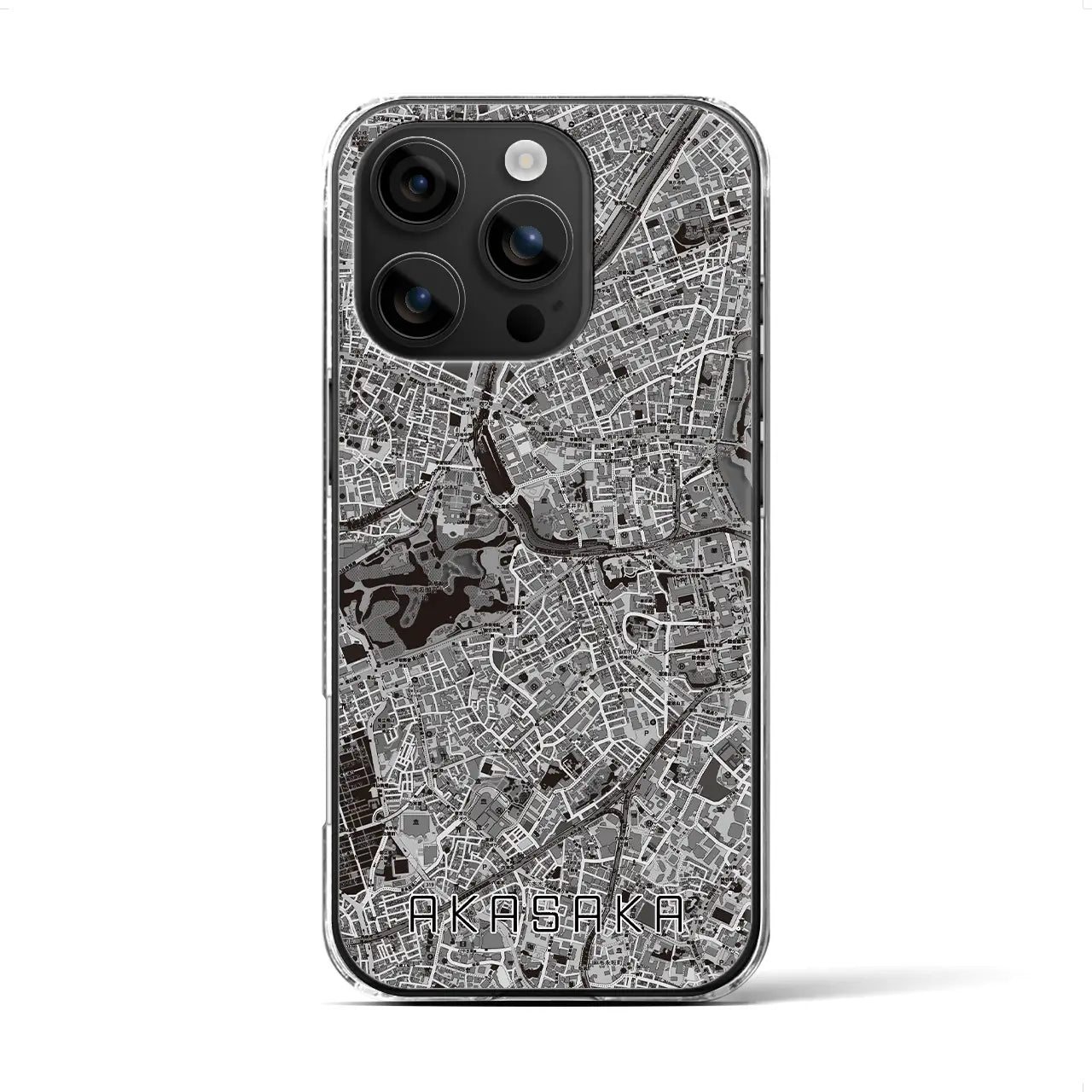 【赤坂(東京都)】地図柄iPhoneケース(クリアタイプ)