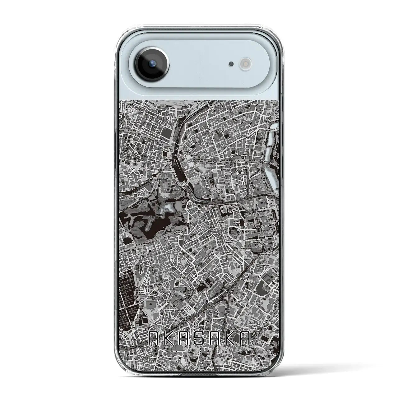 【赤坂(東京都)】地図柄iPhoneケース(クリアタイプ)