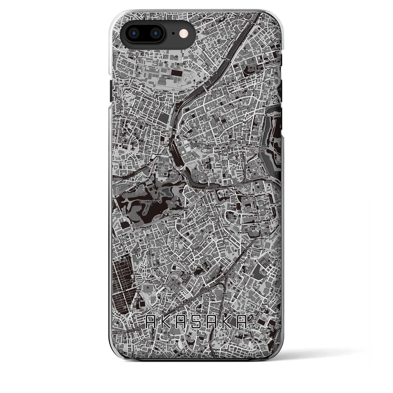 【赤坂(東京都)】地図柄iPhoneケース(クリアタイプ)