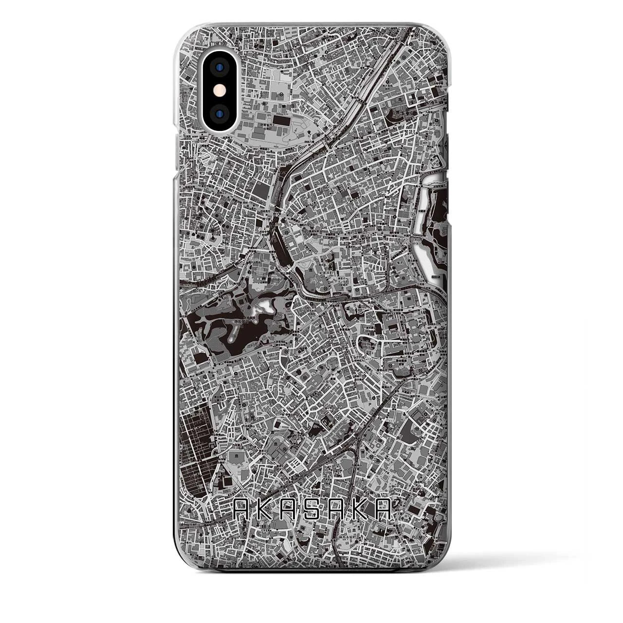 【赤坂(東京都)】地図柄iPhoneケース(クリアタイプ)