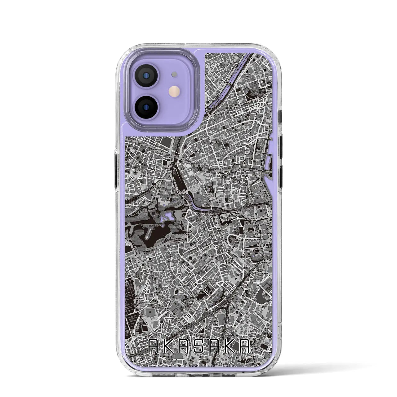 【赤坂(東京都)】地図柄iPhoneケース(MagSafeタイプ)