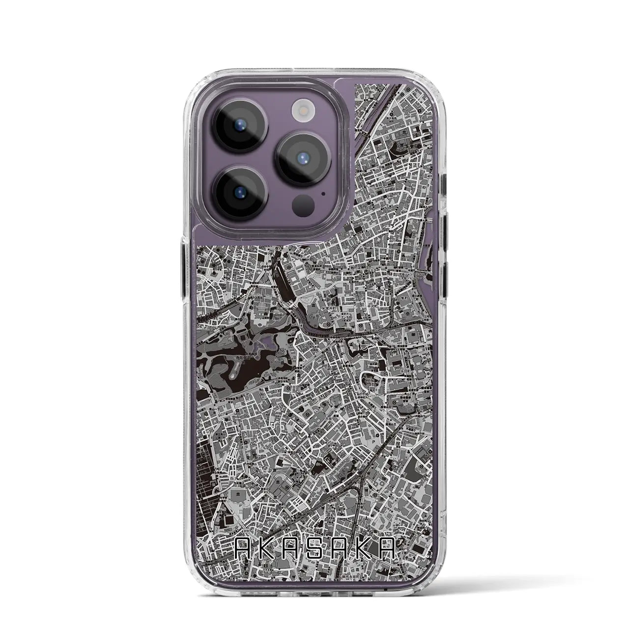 【赤坂(東京都)】地図柄iPhoneケース(MagSafeタイプ)