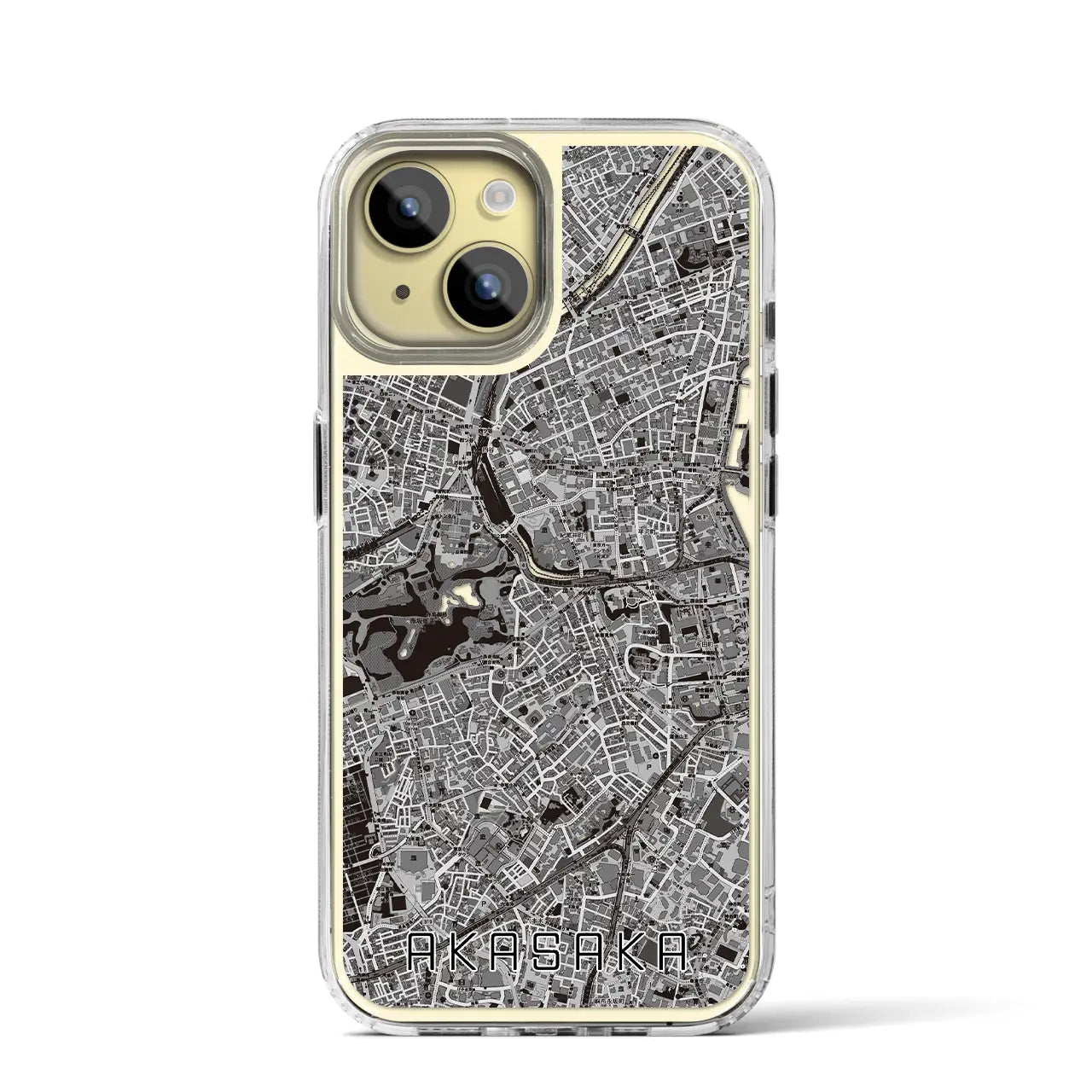 【赤坂(東京都)】地図柄iPhoneケース(MagSafeタイプ)