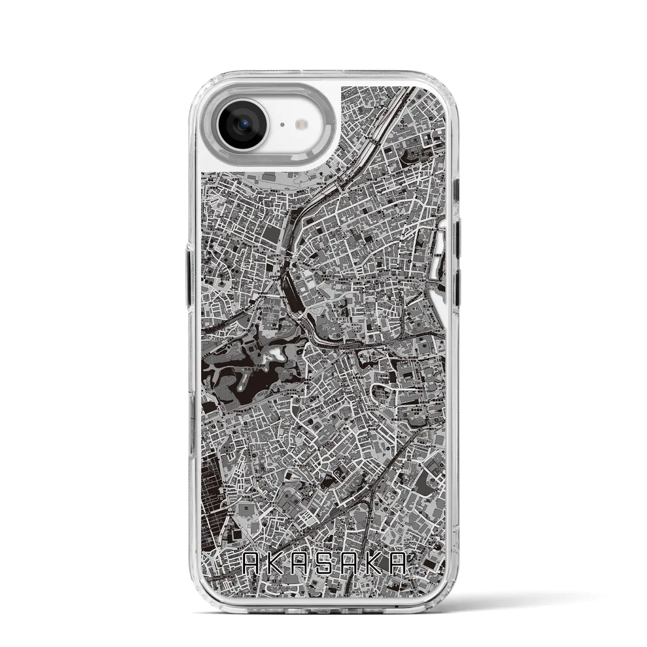 【赤坂(東京都)】地図柄iPhoneケース(MagSafeタイプ)