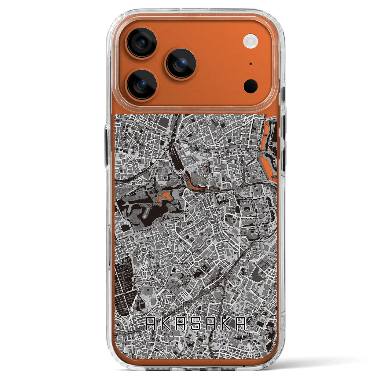 【赤坂(東京都)】地図柄iPhoneケース(MagSafeタイプ)