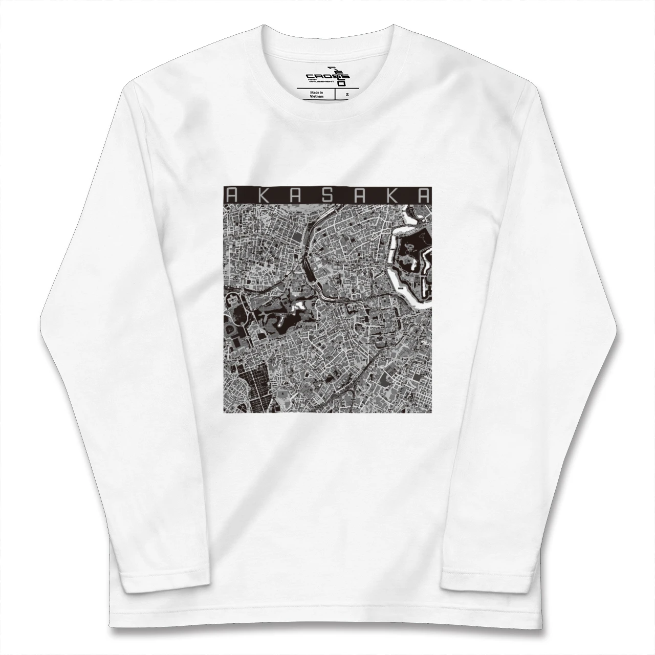 【赤坂(東京都)】地図柄ロングスリーブTシャツ