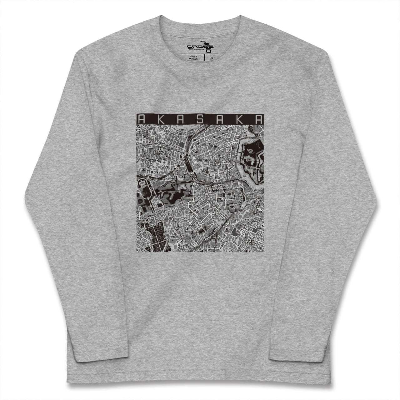 【赤坂(東京都)】地図柄ロングスリーブTシャツ