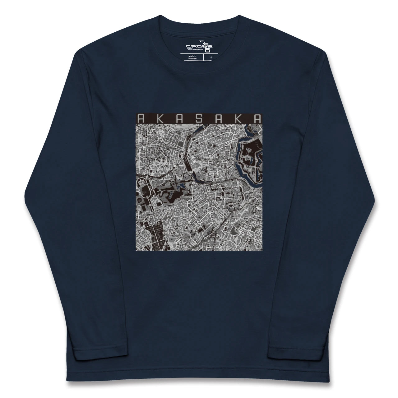 【赤坂(東京都)】地図柄ロングスリーブTシャツ