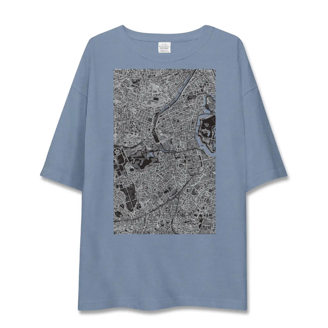 【赤坂(東京都)】地図柄ビッグシルエットTシャツ