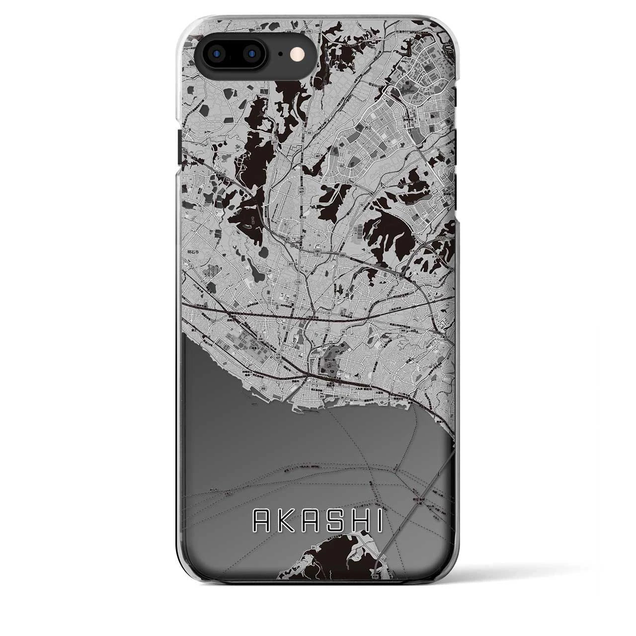 【明石(兵庫県)】地図柄iPhoneケース(クリアタイプ)