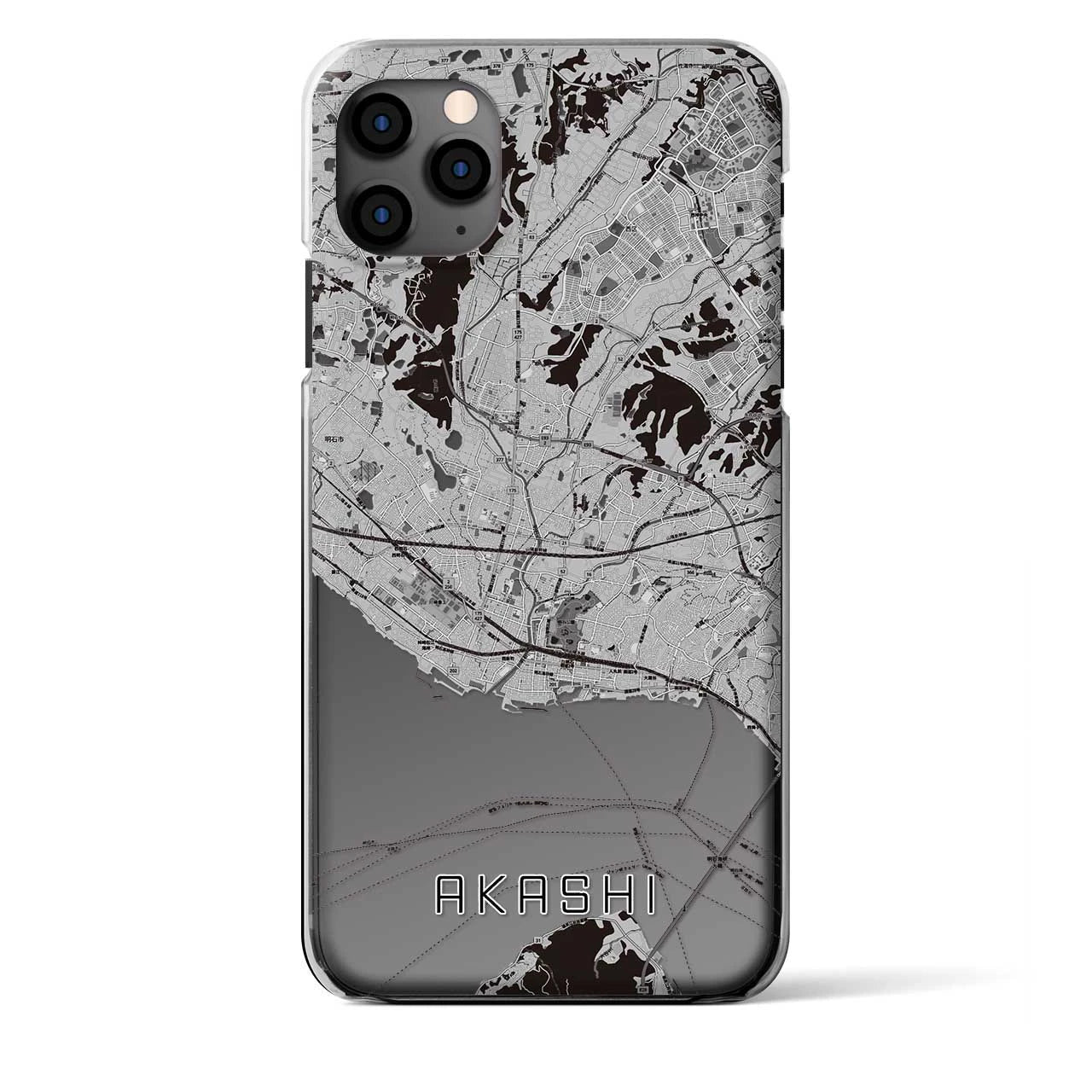 【明石(兵庫県)】地図柄iPhoneケース(クリアタイプ)