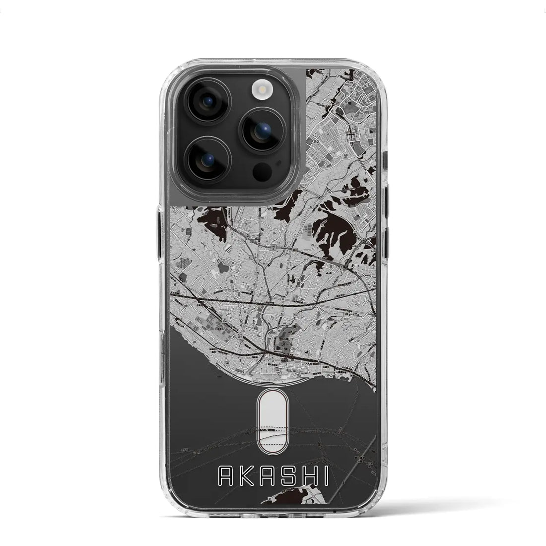 【明石(兵庫県)】地図柄iPhoneケース(MagSafeタイプ)