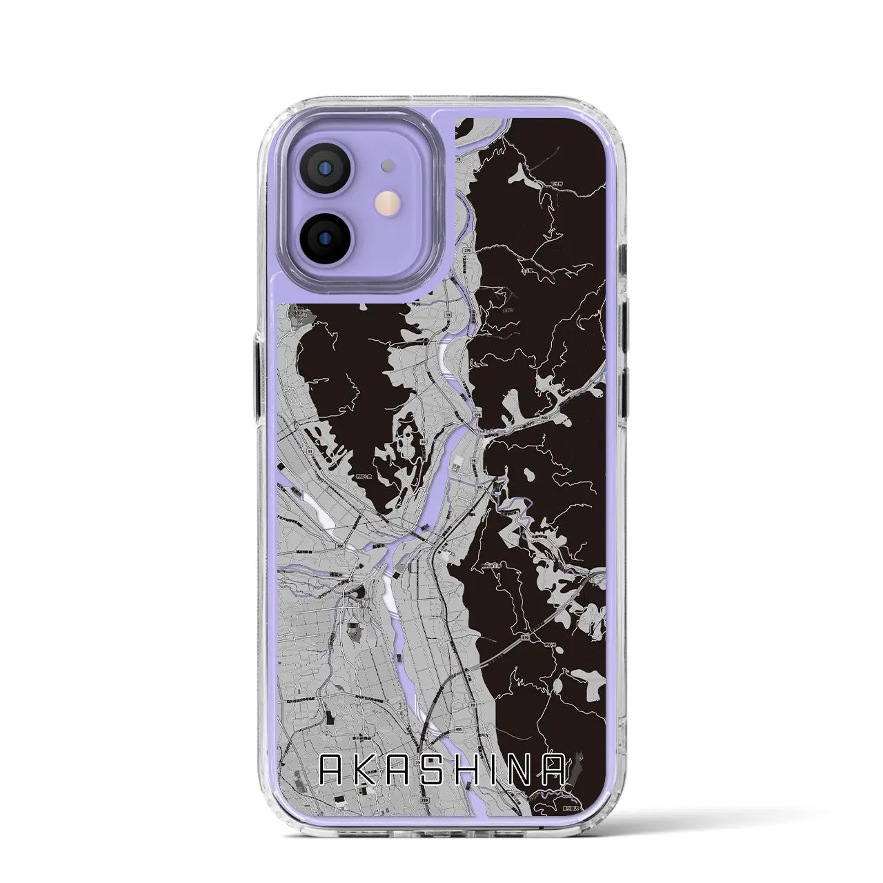 【明科(長野県)】地図柄iPhoneケース(MagSafeタイプ)