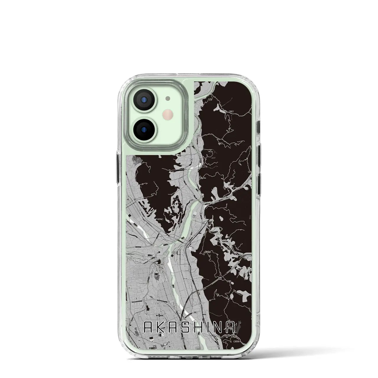 【明科(長野県)】地図柄iPhoneケース(MagSafeタイプ)