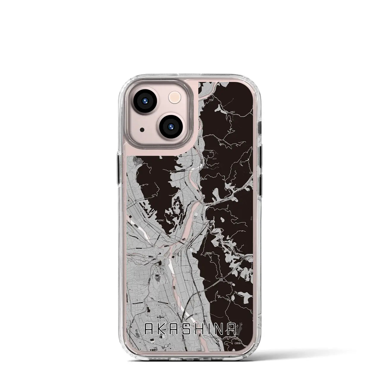 【明科(長野県)】地図柄iPhoneケース(MagSafeタイプ)
