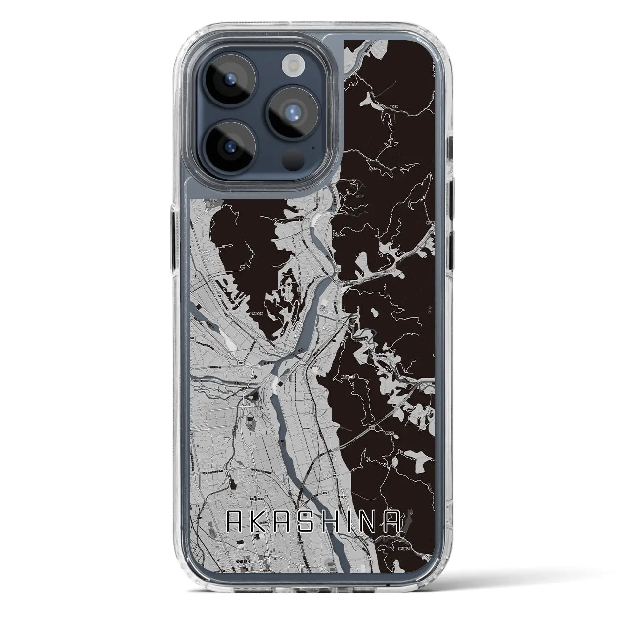 【明科(長野県)】地図柄iPhoneケース(MagSafeタイプ)