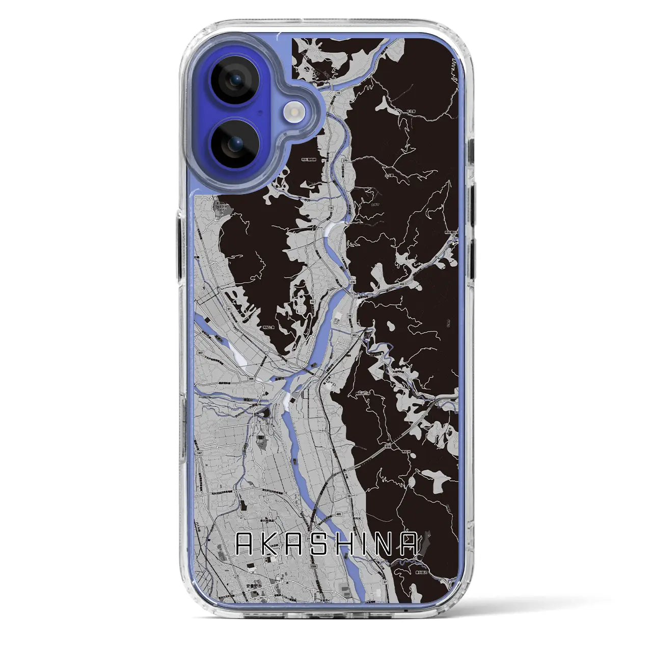 【明科(長野県)】地図柄iPhoneケース(MagSafeタイプ)