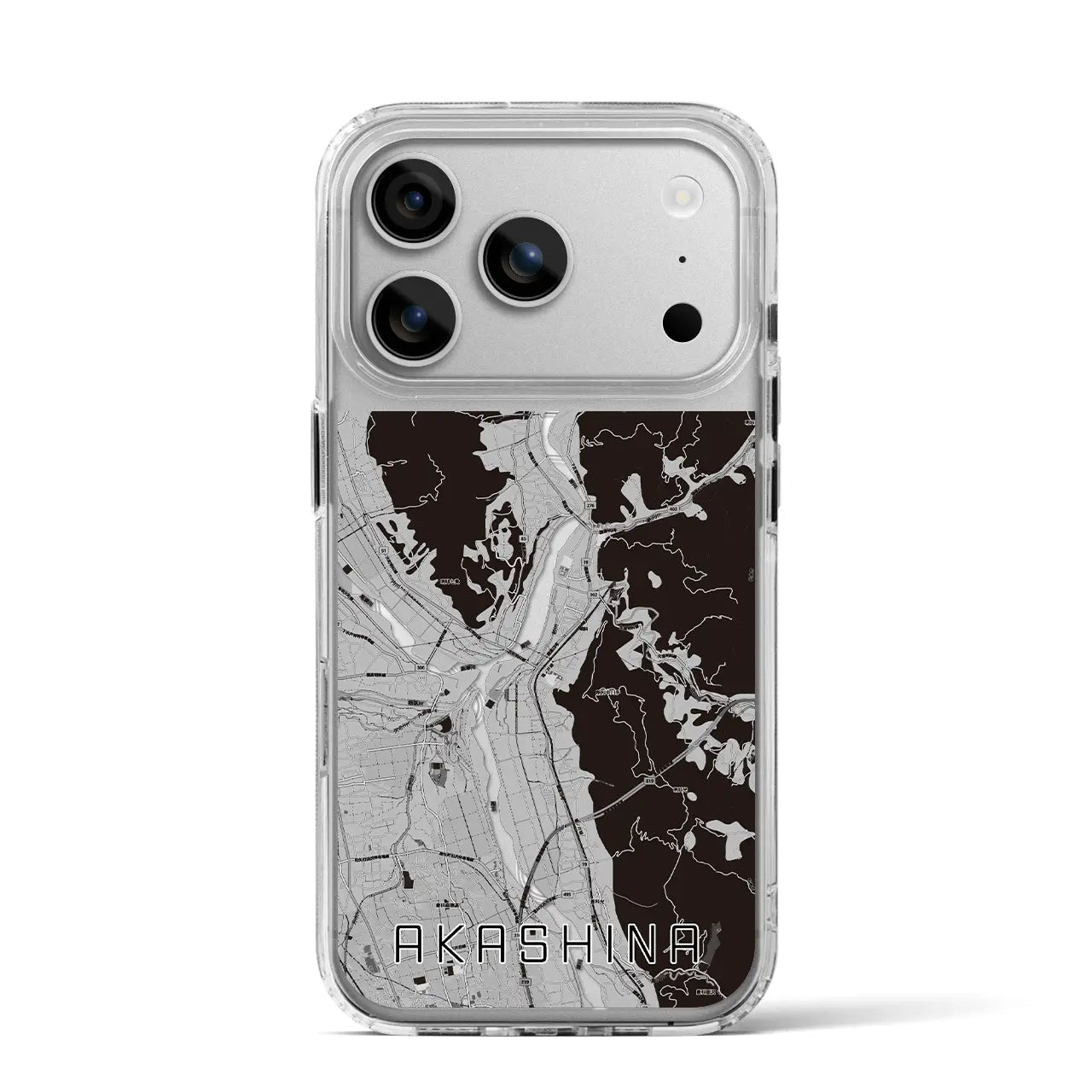 【明科(長野県)】地図柄iPhoneケース(MagSafeタイプ)