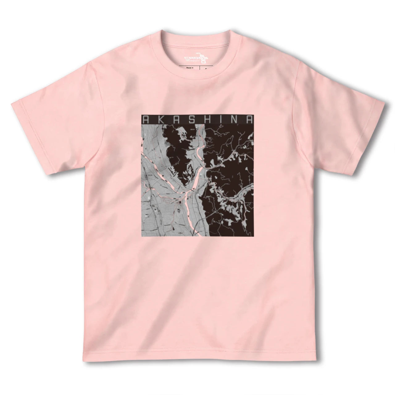 【明科(長野県)】地図柄ヘビーウェイトTシャツ