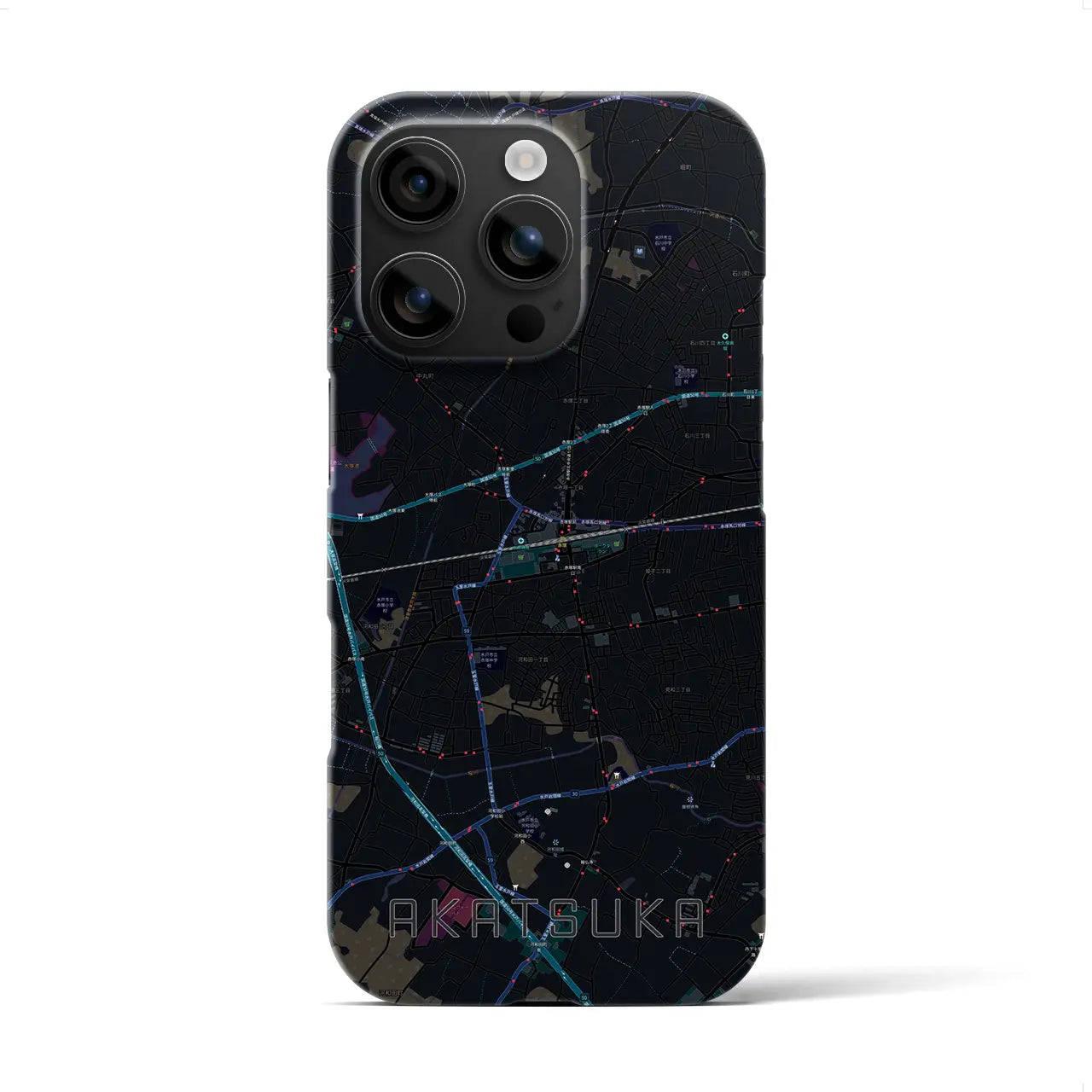 【赤塚(茨城県)】地図柄iPhoneケース(バックカバータイプ)