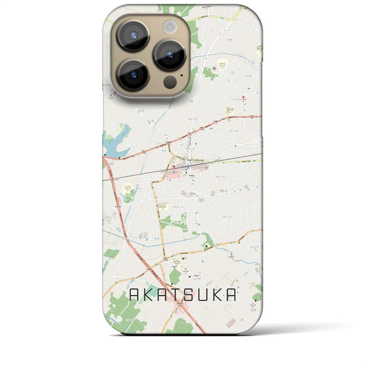 【赤塚(茨城県)】地図柄iPhoneケース(バックカバータイプ)